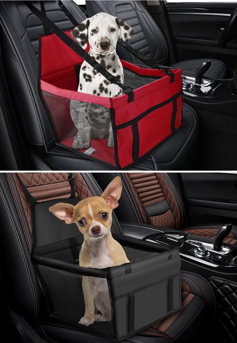 TBG Opvouwbare Hangmat Protector Hond Bed Auto Voorstoel Cover Pet Carriers Mesh Zakken Zorgzame Kat Mand Waterdichte Huisdieren Reismat Red