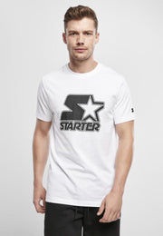 Starter Heren Tshirt -S- Contrast Logo Jersey Wit