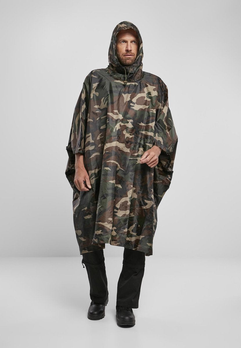 Ripstop Poncho woodcamo