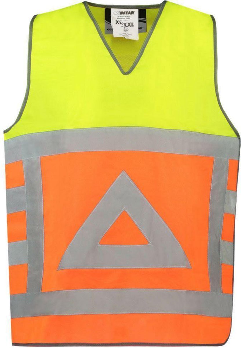 OXXA 0125 Verkeersregelaarsvest POLLUX - Mannen - Oranje/Geel - XL/XXL