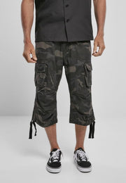Urban Classics Driekwartbroek -M- Urban Legend Cargo Zwart/Bruin