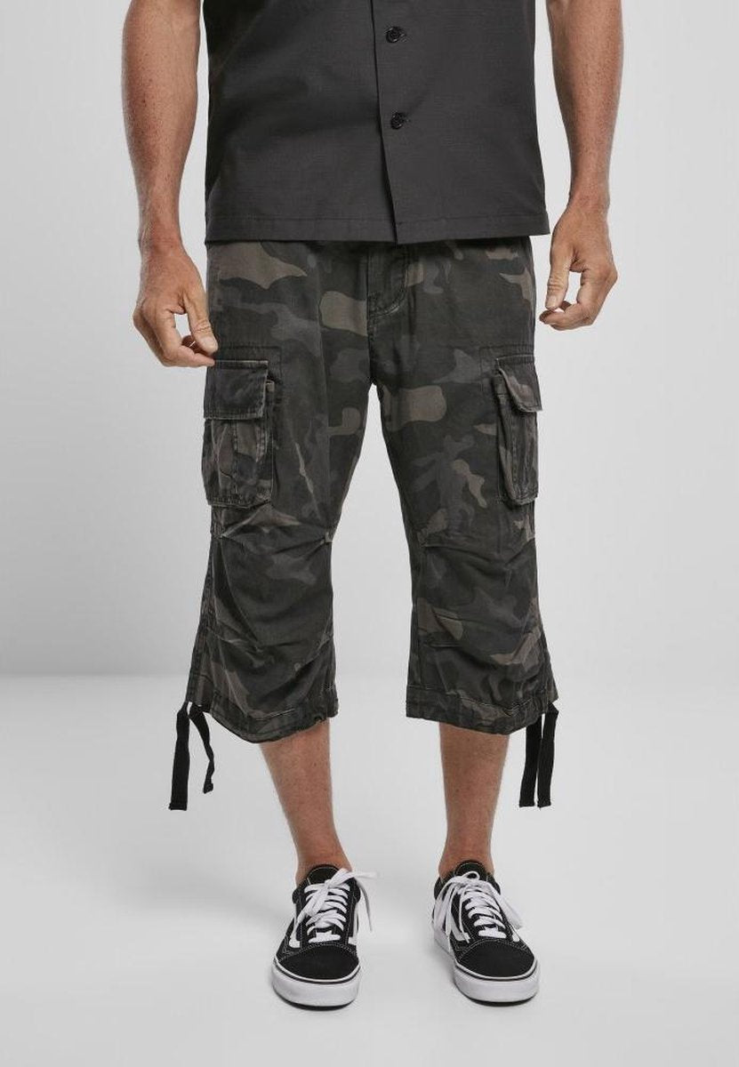 Urban Classics Driekwartbroek -M- Urban Legend Cargo Zwart/Bruin