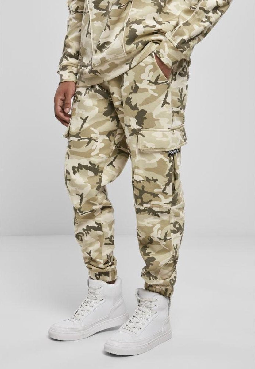 Southpole Heren joggingbroek -S- Cargo Creme