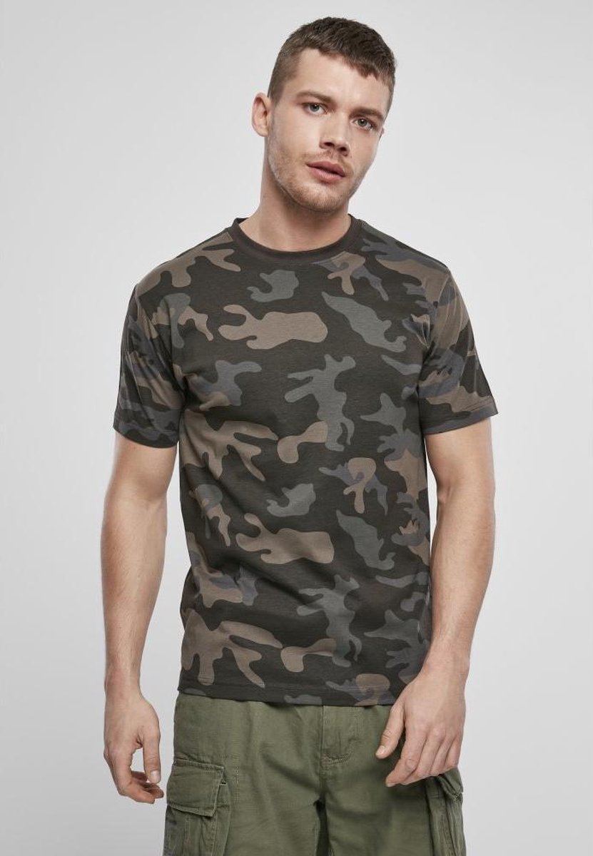 Brandit Legerprint heren T-shirt Dark Camo blauw maat L