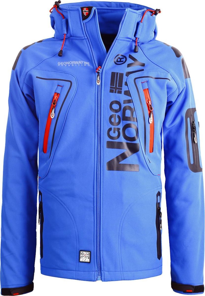 Geographical Norway Softshell Jas Heren Kobalt Techno - L