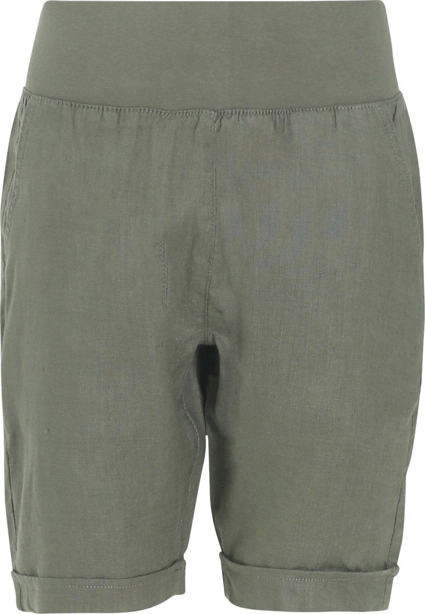 Cassis - Linnen short - Kaki