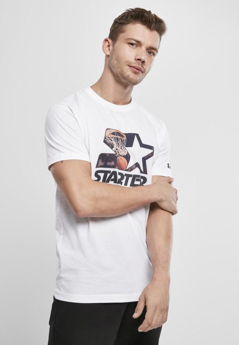 Starter Heren Tshirt -M- All Net Jersey Wit