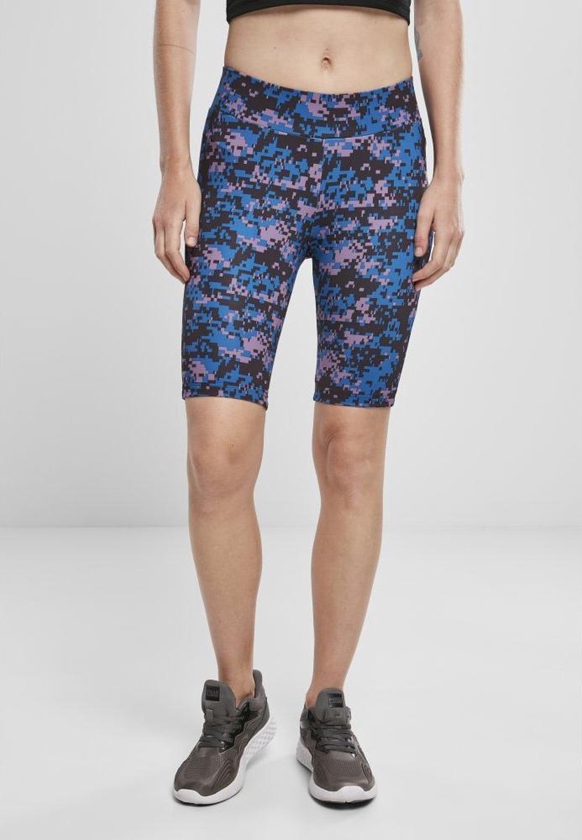 Urban Classics Korte cycle broek -M- High Waist Camo Tech Multicolours