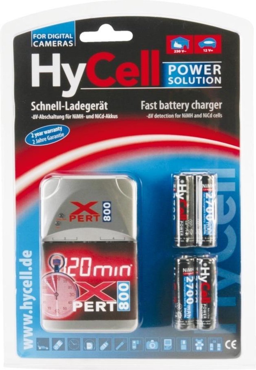 HyCell Xpert 800 incl. 4 Mignon Accus 2700 mAh NiMH