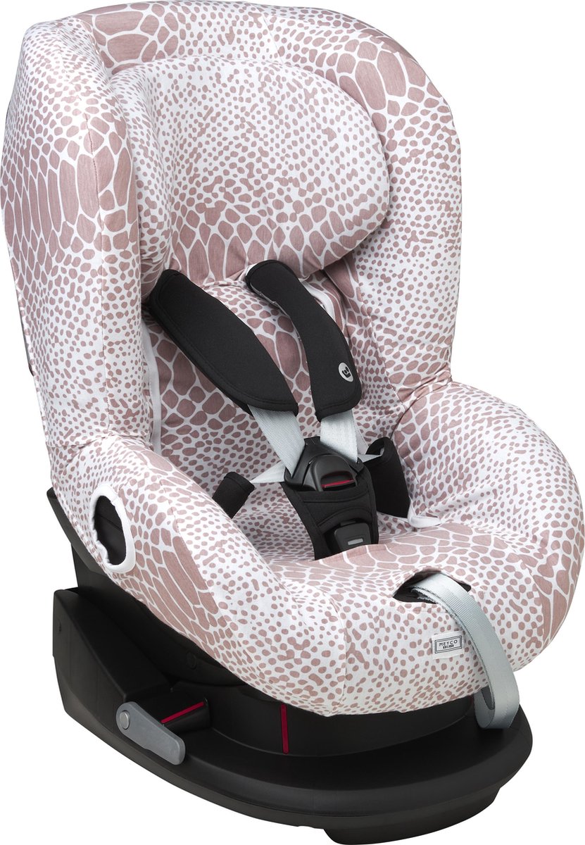 Meyco autostoelhoes Snake - lilac - groep 1 met hoofdsteun