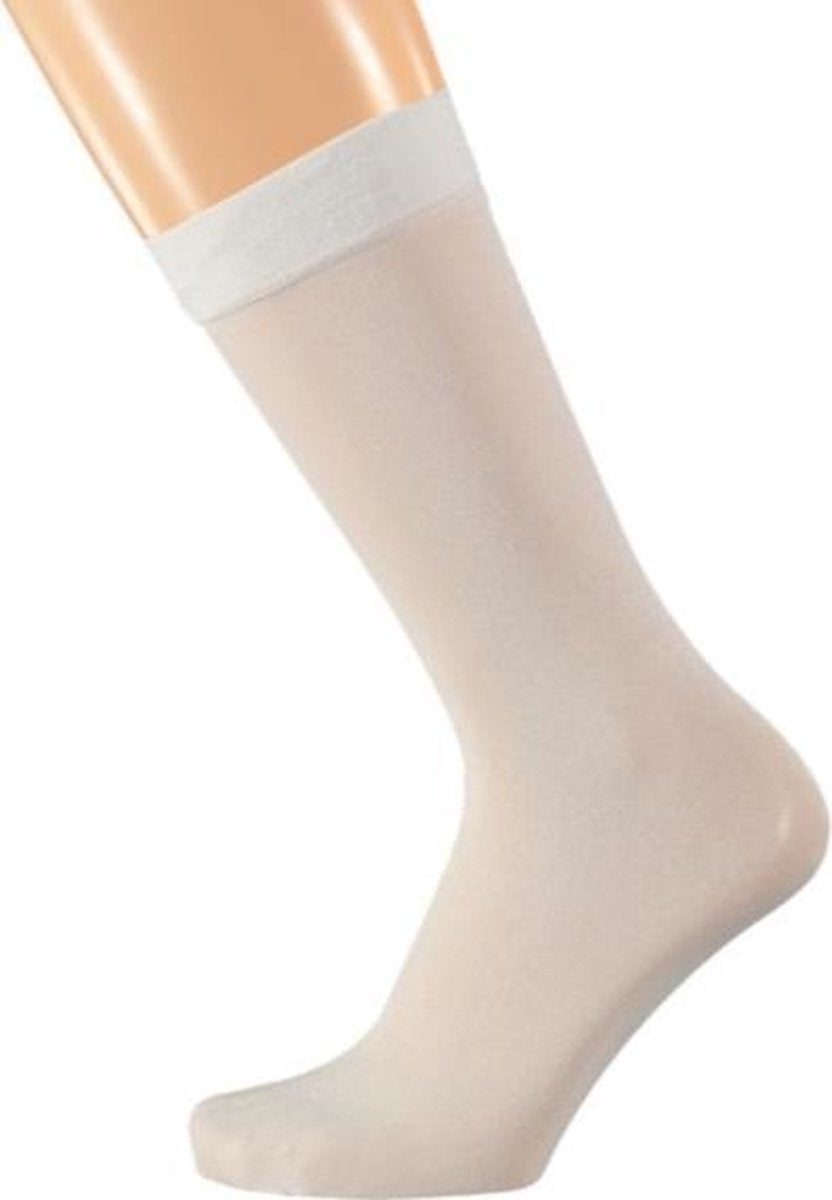 Sarlini Fashion Dames sokje White Lurex | Maat 36-41