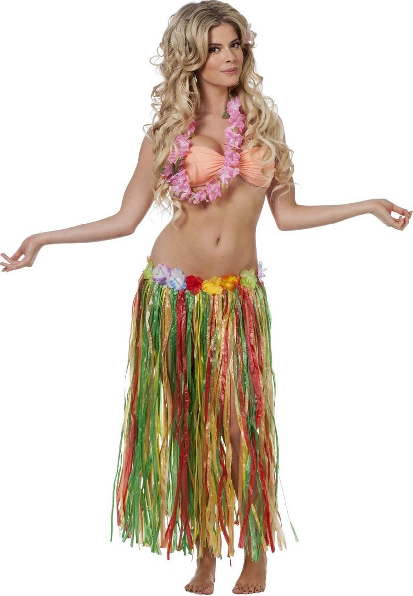 Hawairok (80cm) multi+bloemen