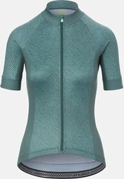 Giro Women's Chrono Sport Fietsshirt Grey Green Pounce L