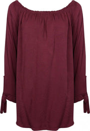 Basic Weard dames blouse Gina bordeaux - one size