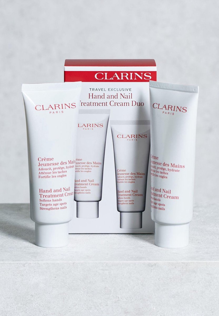 Clarins 2 X 100ml Hand & Nail Treatment Cream