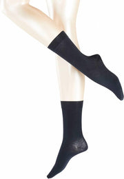 FALKE Sensual Cashmere Damessok 46156 - Blauw 6398 navy mel. Dames - 39-42