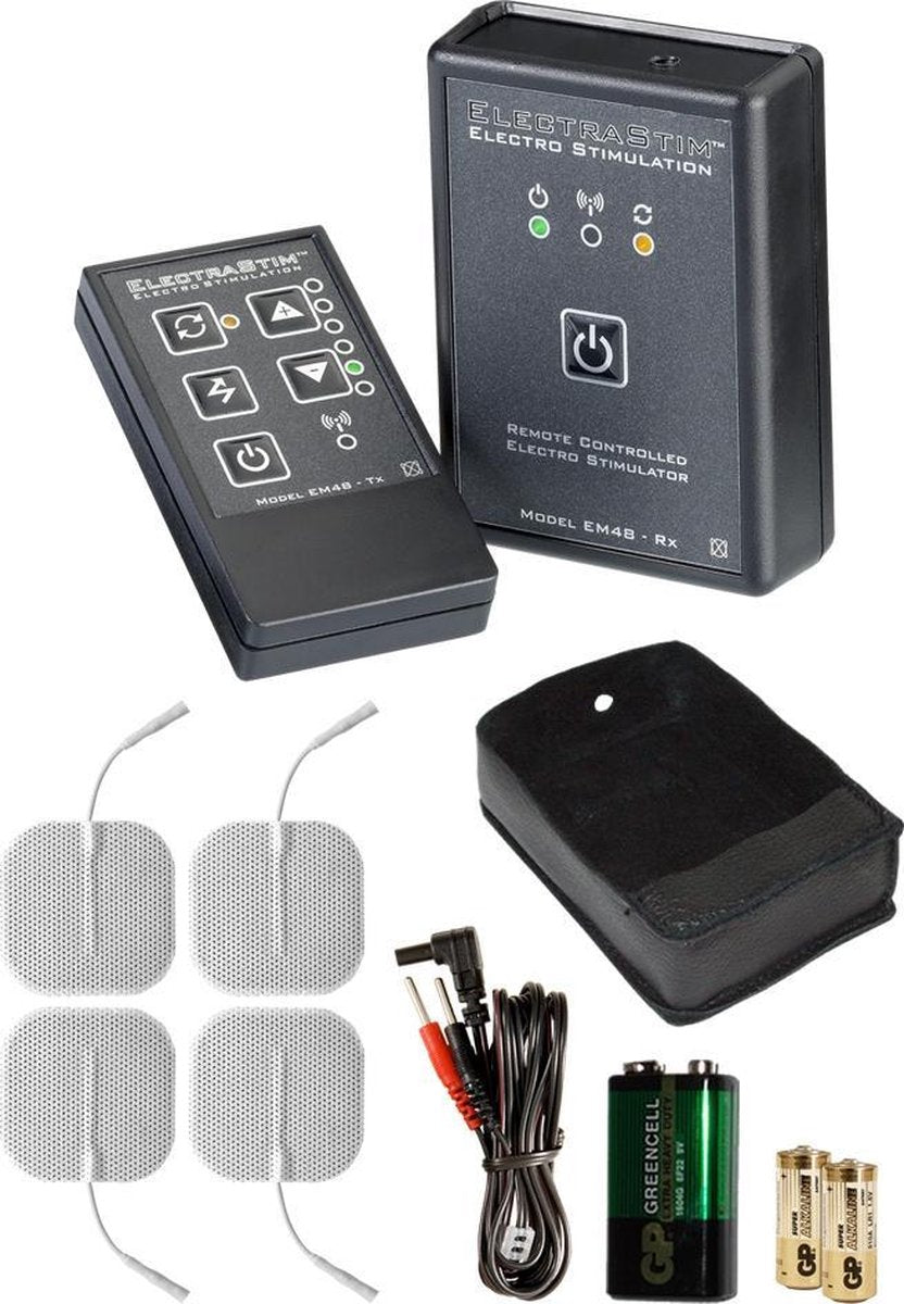 ElectraStim Remote Controlled Stimulator Set Electrosex - Zwart
