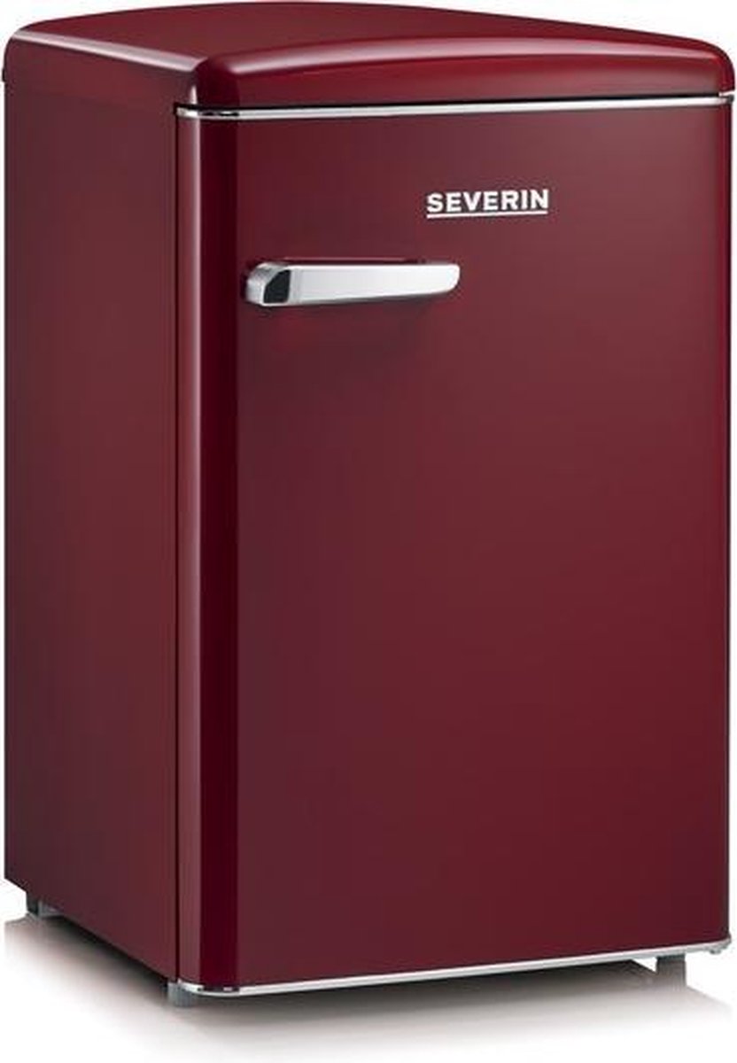 Severin RKS 8831 - Retro Tafelmodel Koelkast - wijn rood