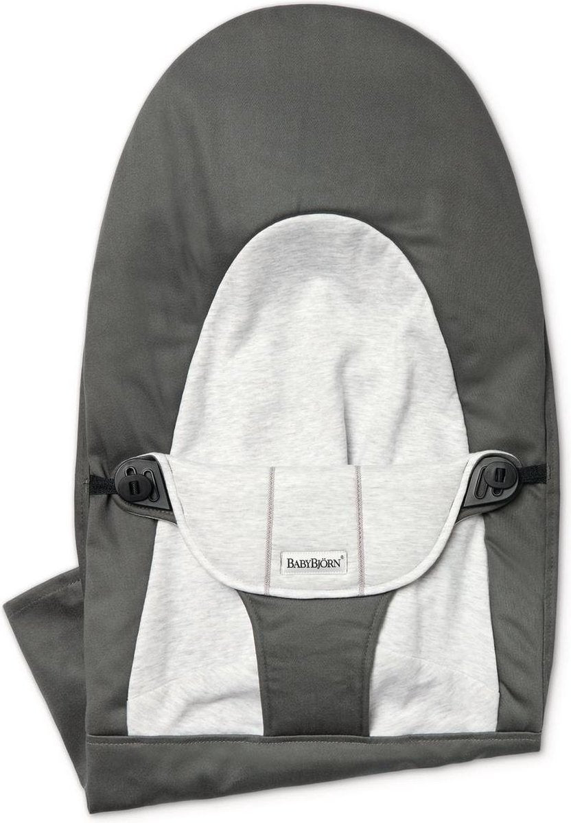 BABYBJÖRN Stoffen Zitting voor Wipstoel Balance Soft - Donkergrijs-Grijs Cotton Jersey
