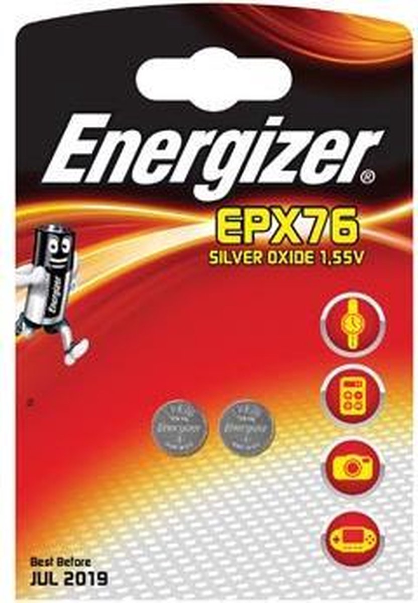 Energizer knoopcel EPX76 blister van 2 stuks
