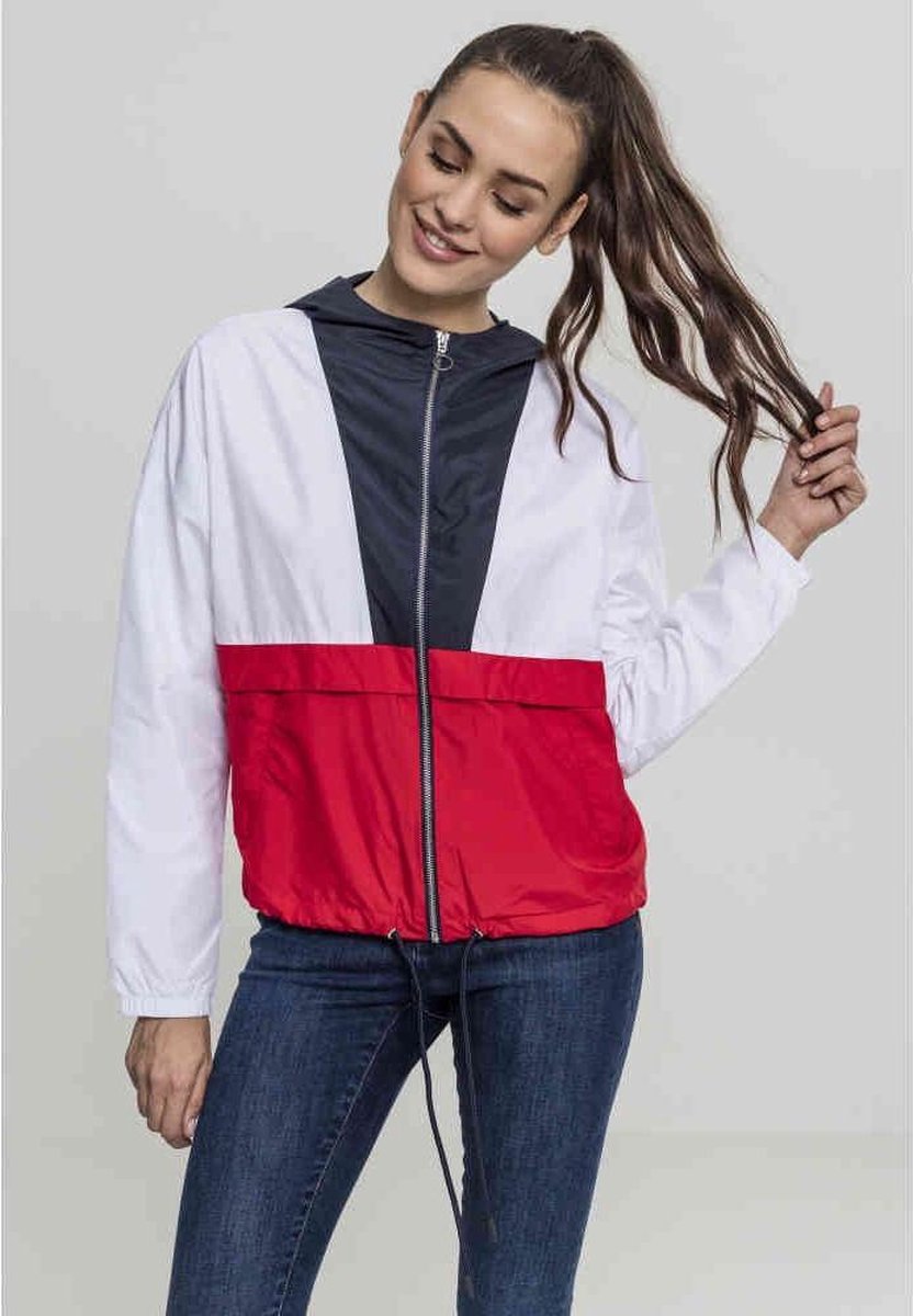 Urban Classics Windbreaker jacket -XS- 3-Tone Oversize Blauw