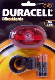 Duracell Achterlicht voor Fiets - Zwart