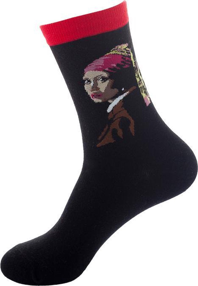 Kunstzinnige sokken - J. Vermeer - Meisje met de parel - One size / fits all
