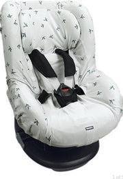DOOKY SEAT COVER GROEP 1 AUTOSTOEL HOES -ORIGAMI SWALLOW GREY JADE