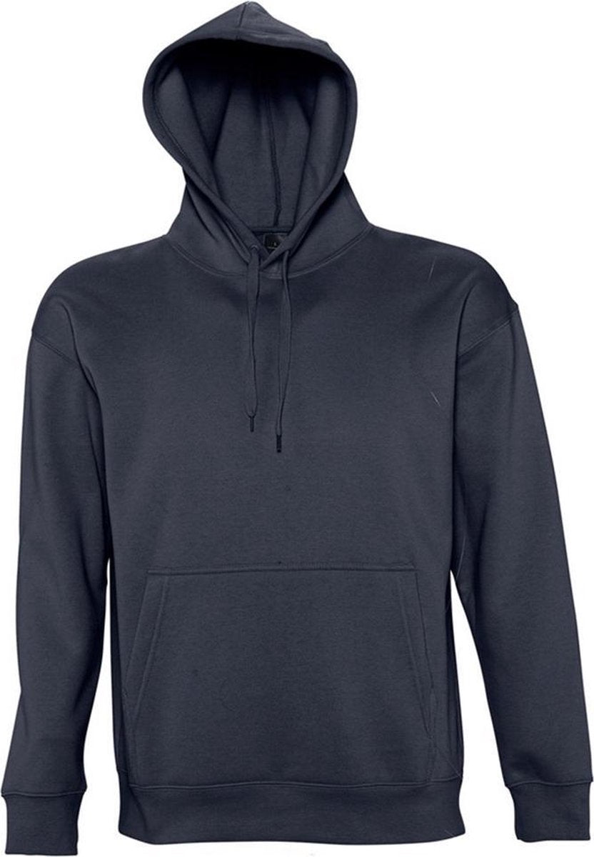 SOLS Slam Unisex Hooded Sweatshirt / Hoodie (Marine)