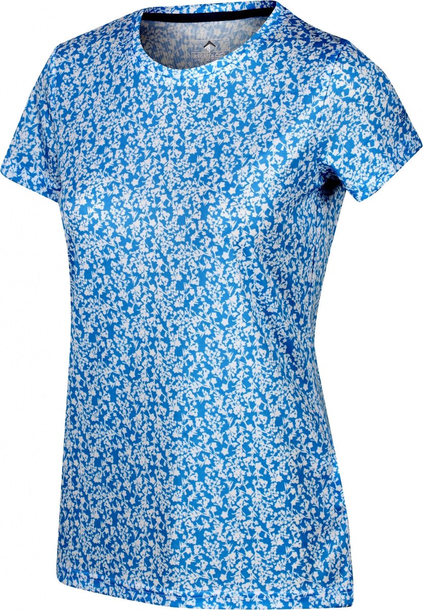 Regatta T-shirt Fingal Edition Dames Polyester Blauw Maat 40