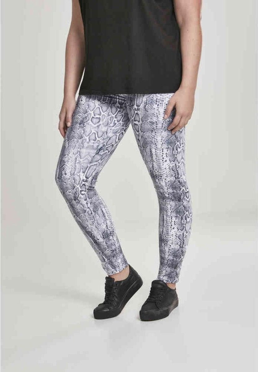 Urban Classics Legging -4XL- Pattern Snake Grijs/Wit