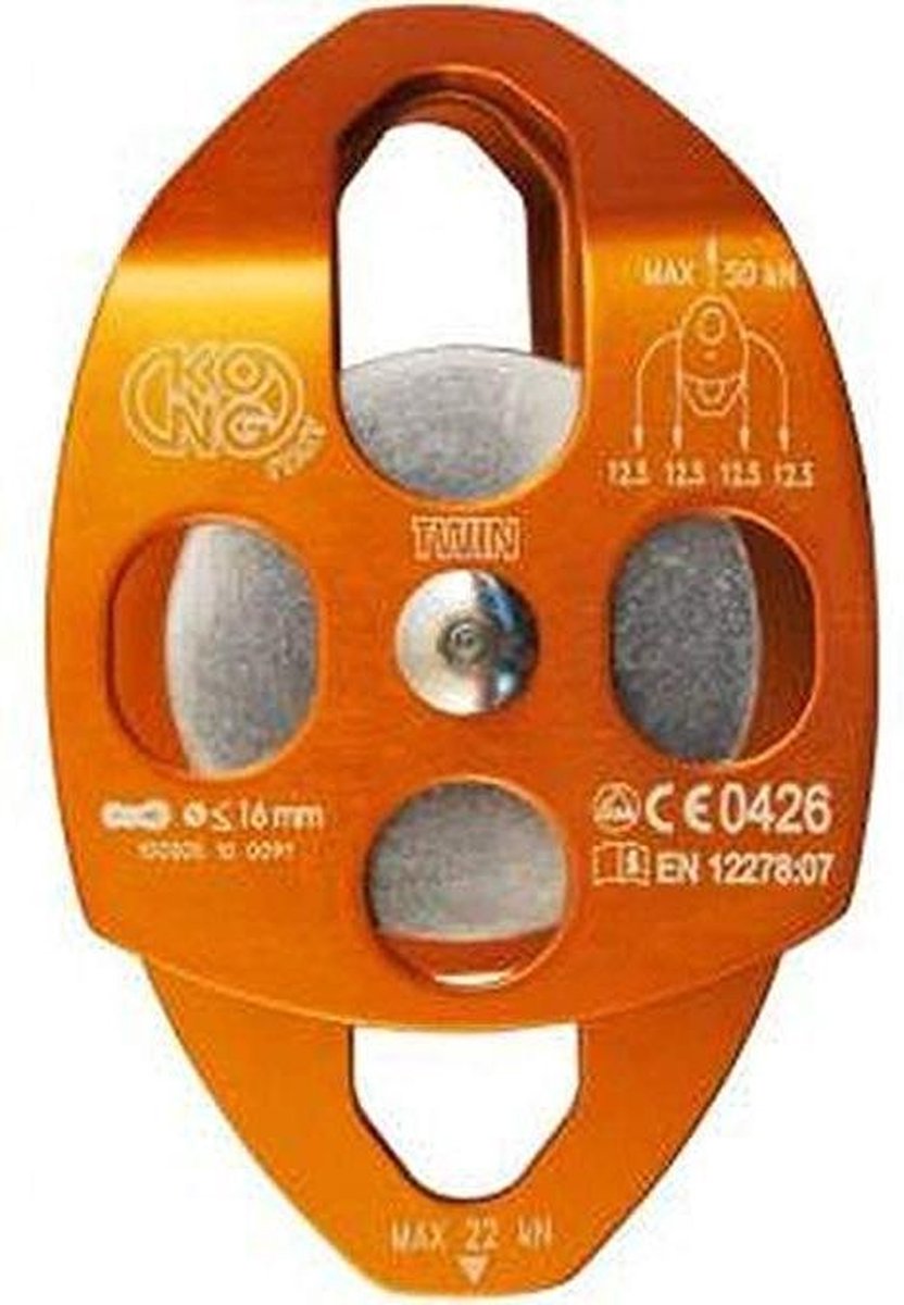 Kong Twin Roll 827 pully dubbel katrol 16mm