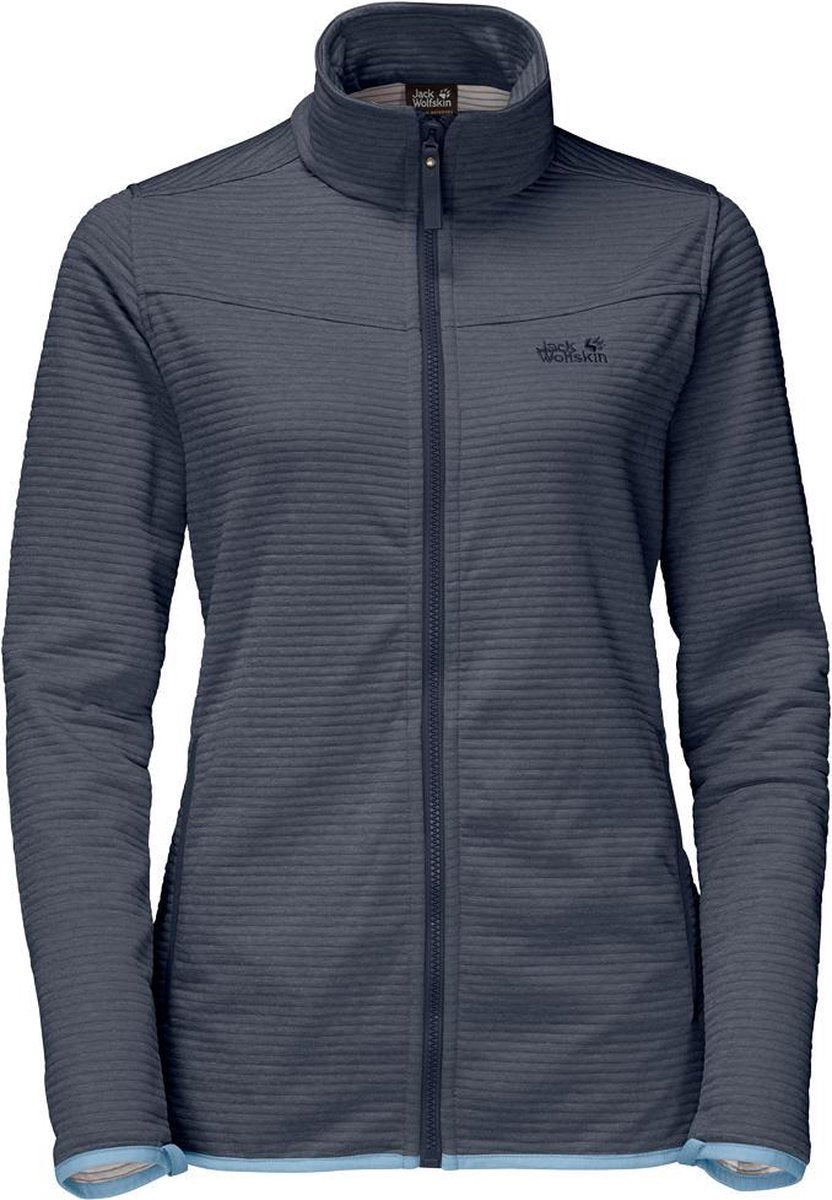 Jack Wolfskin Tongari Jacket Women - dames - fleecevest - maat L - grijs
