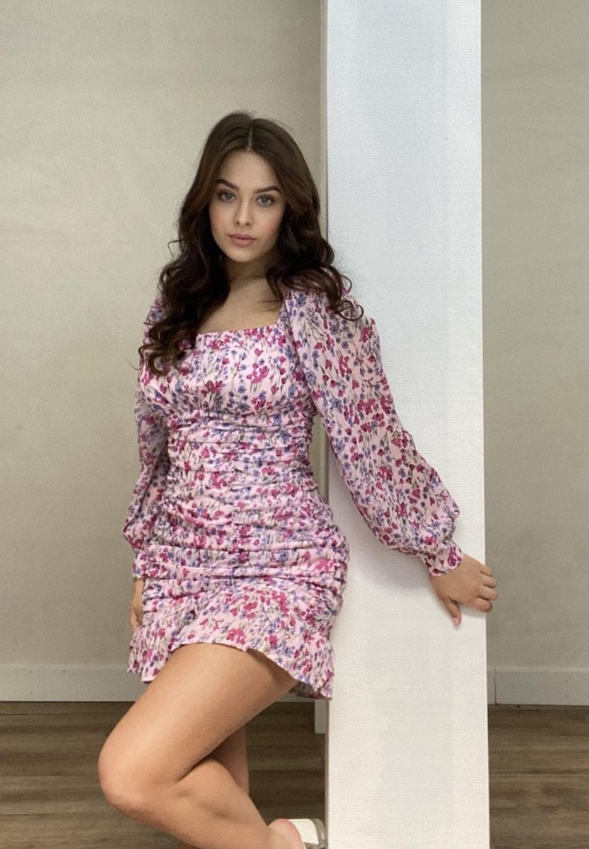 Parisian - Jurken - Floral Ruched Dress Tessa