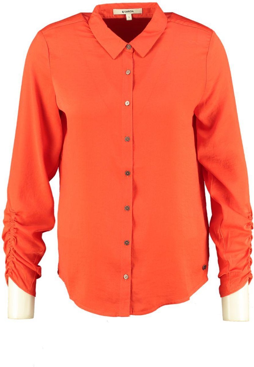 Garcia soepele oranje blouse - Maat XS