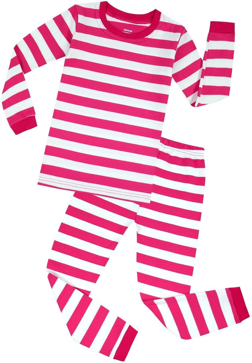 Elowel - Jongen en Meises Gestreepte Pyjama