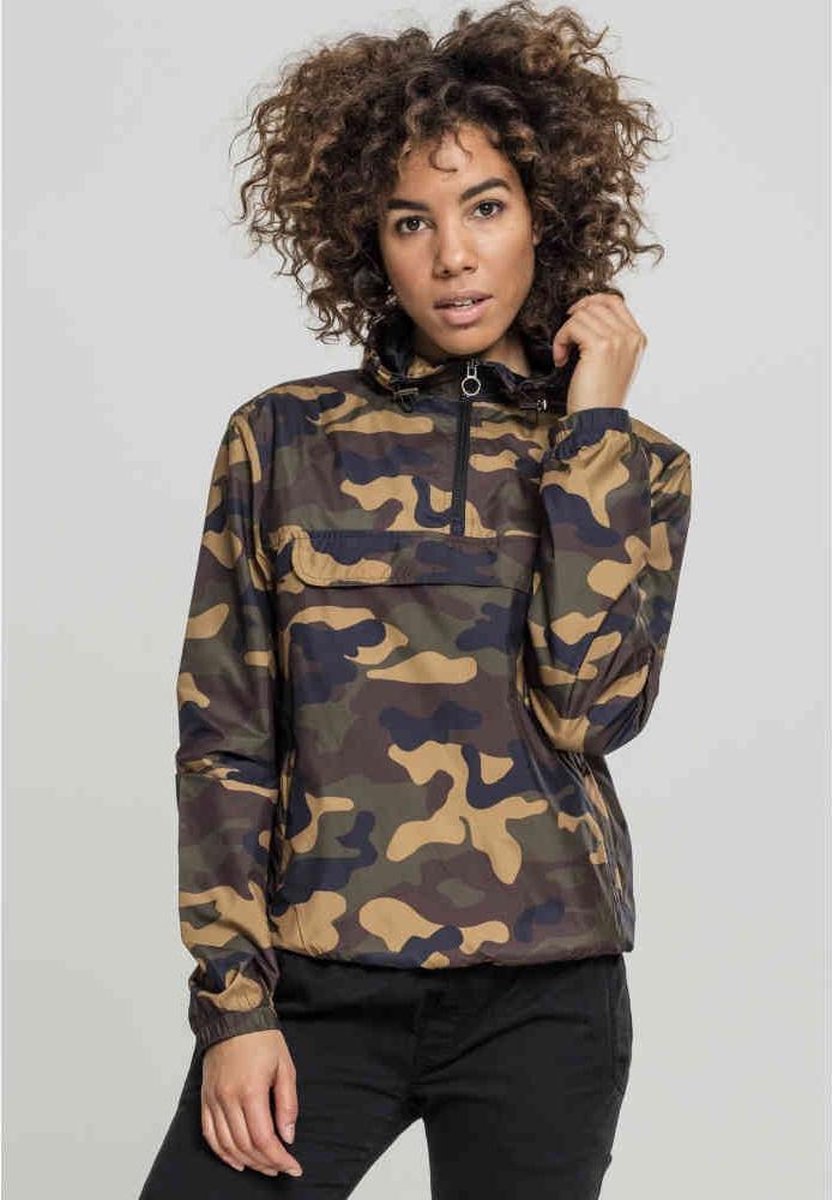 Urban Classics Pullover Jas -5XL- Camo Groen/Groen