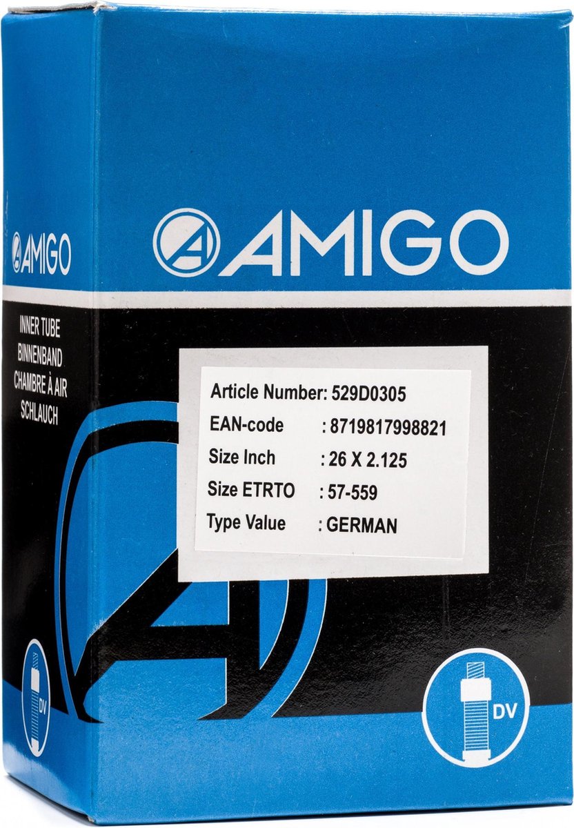 Amigo Binnenband - 26 inch - ETRTO 57-559 - Dunlop ventiel