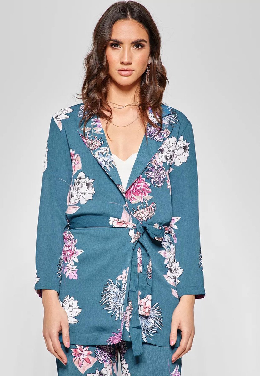 JDY Hilda 7/8 Belt Blazer Blue - XS