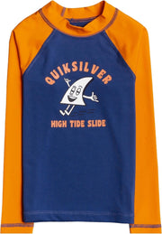 Quicksilver - UV-zwemshirt voor jongens - Longsleeve - Bubble Trouble - Oranje - maat 92cm