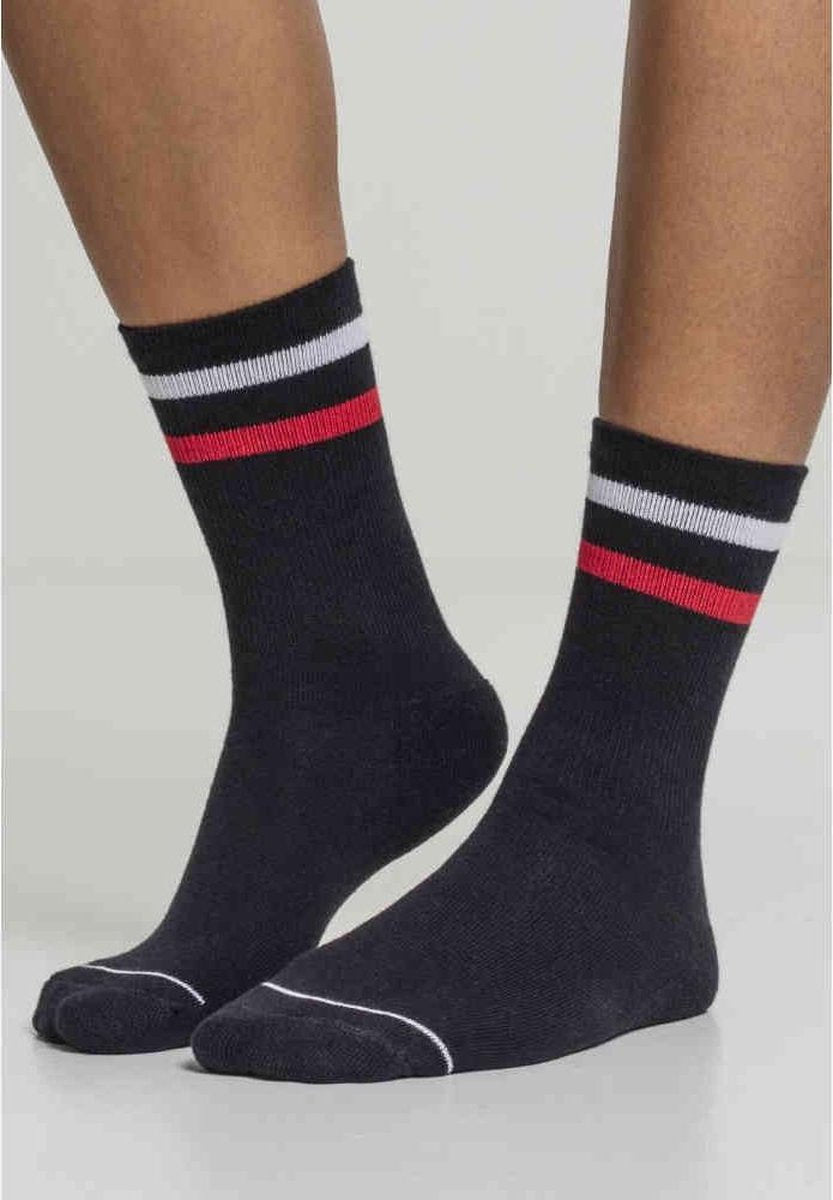 Urban Classics Sokken -47/50- 3-Tone College Zwart/Wit