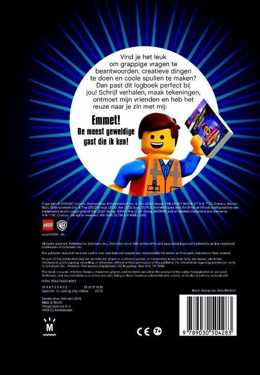 Meis & Maas Kinderboek LEGO Movie 2. Super geweldig logboek
