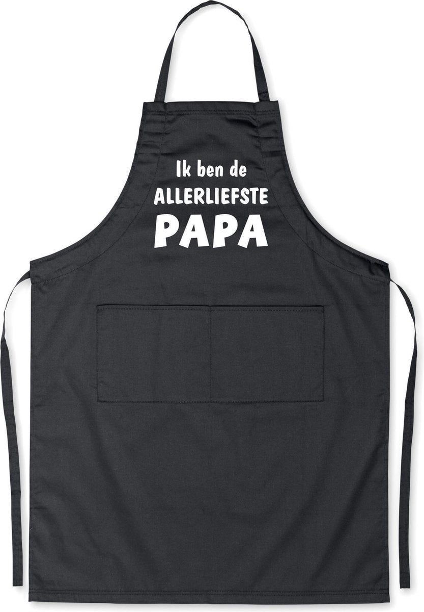 Mijncadeautje Luxe Schort Ik ben de allerliefste PAPA