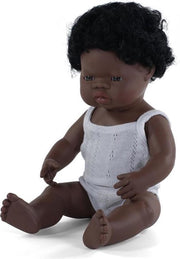 Miniland Babypop Jongetje Met Vanillegeur 38 Cm Zwart Haar