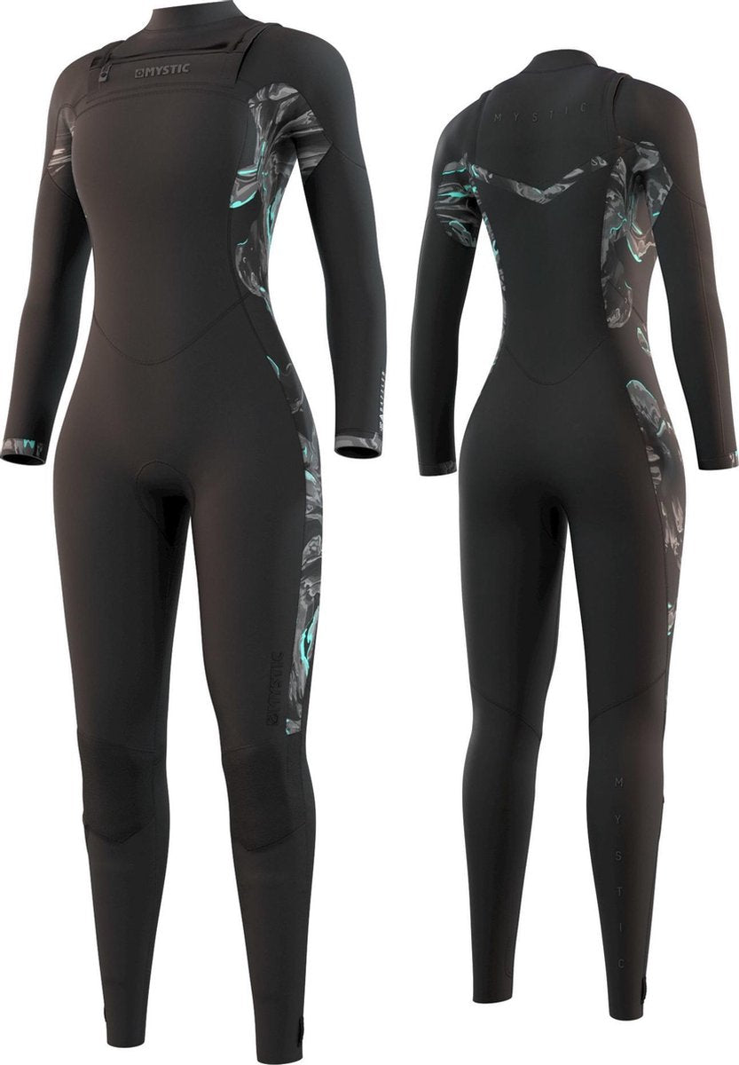 Mystic Dames Wetsuit Dazzled Fullsuit 5/3mm Double Fzip Women - Black XS
