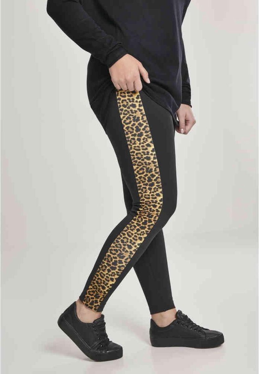 Urban Classics Legging -M- Side Striped Pattern Zwart