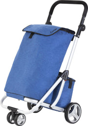 ShoppingCruiser® ‘3-Wheel’ Boodschappentrolley | Boodschappenwagen met koeltas |Afneembare boodschappentas | Waterafstotend | Rem | Blauw