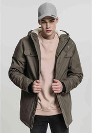 Urban Classics Parka jas -XL- Heavy Cotton Groen