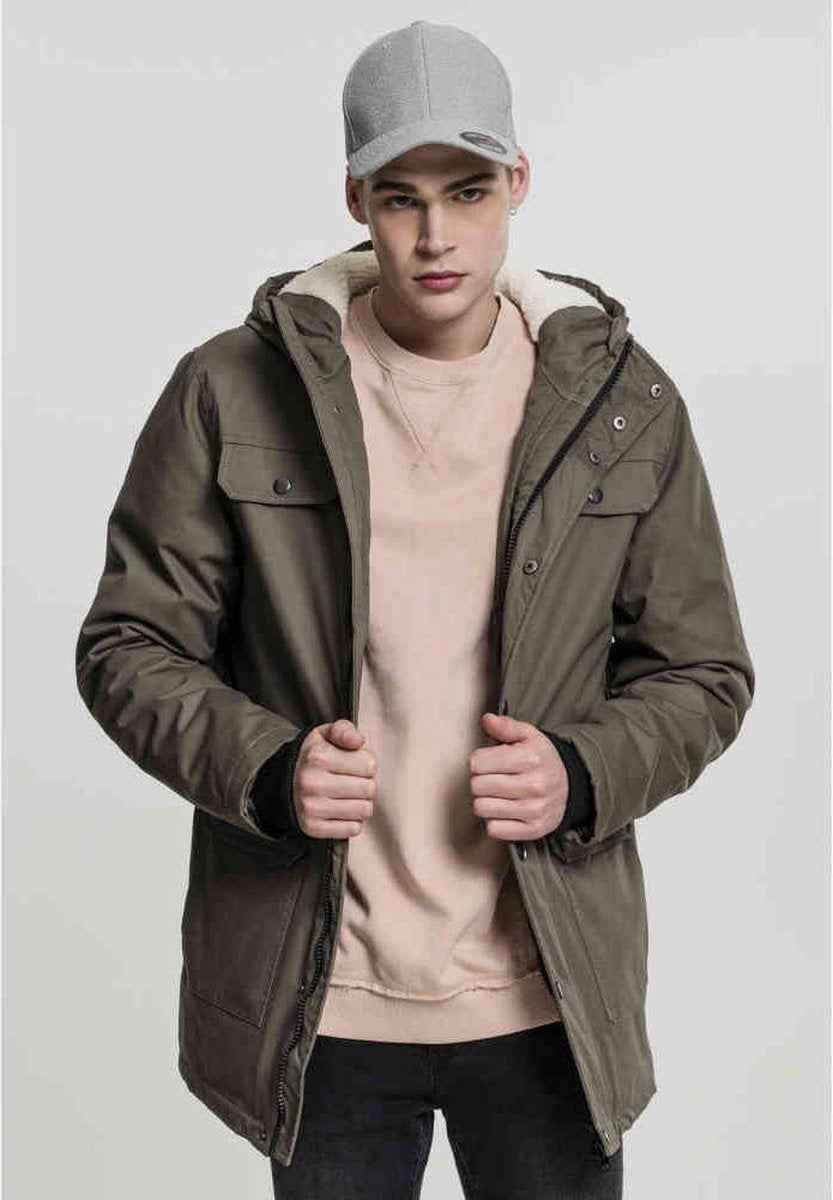 Urban Classics Parka jas -XL- Heavy Cotton Groen