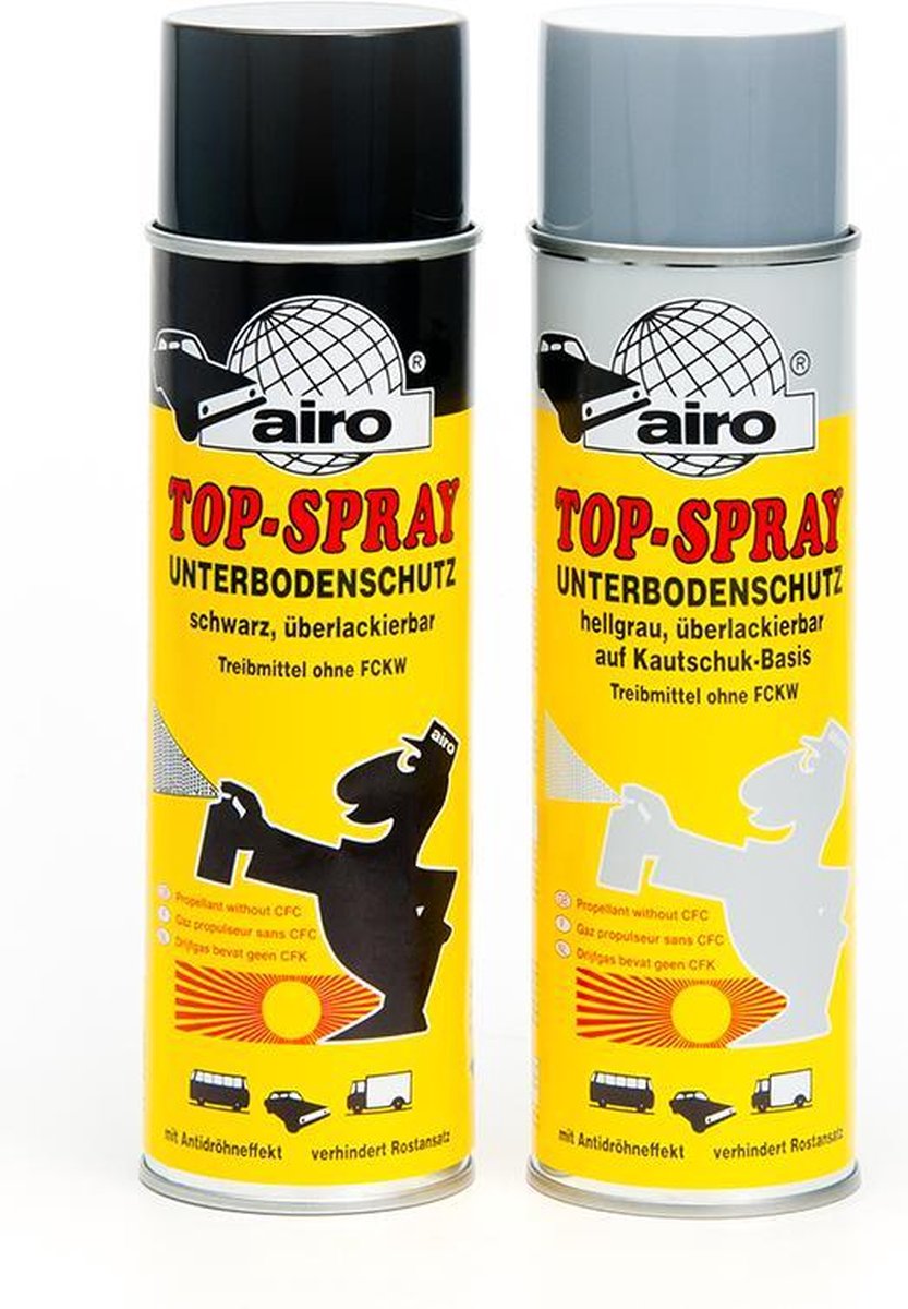 Overlakbare anti steenslag coating in spuitbus Wit